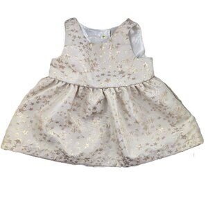 Cat & Jack Dress | Cream & Gold | Newborn